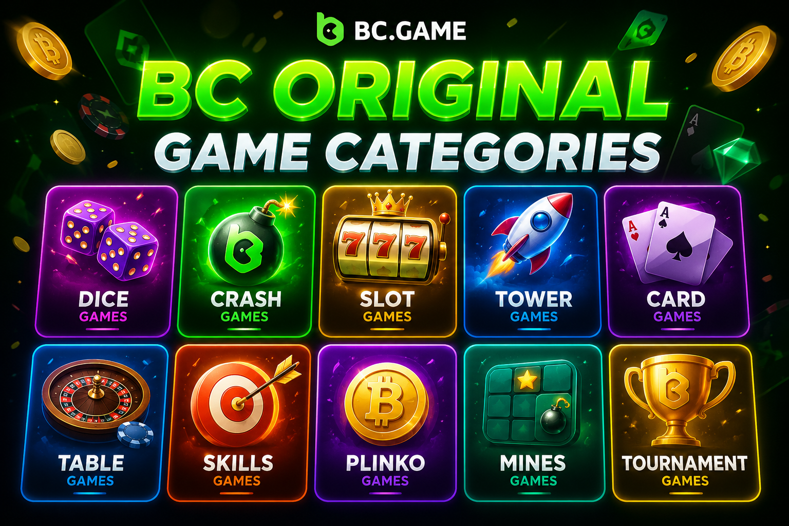 BC Original Game Categories