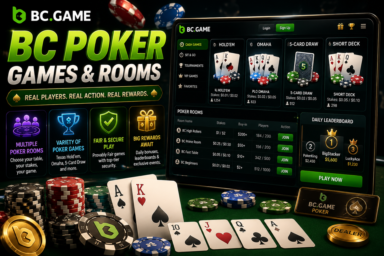 BC Poker Games and Rooms
