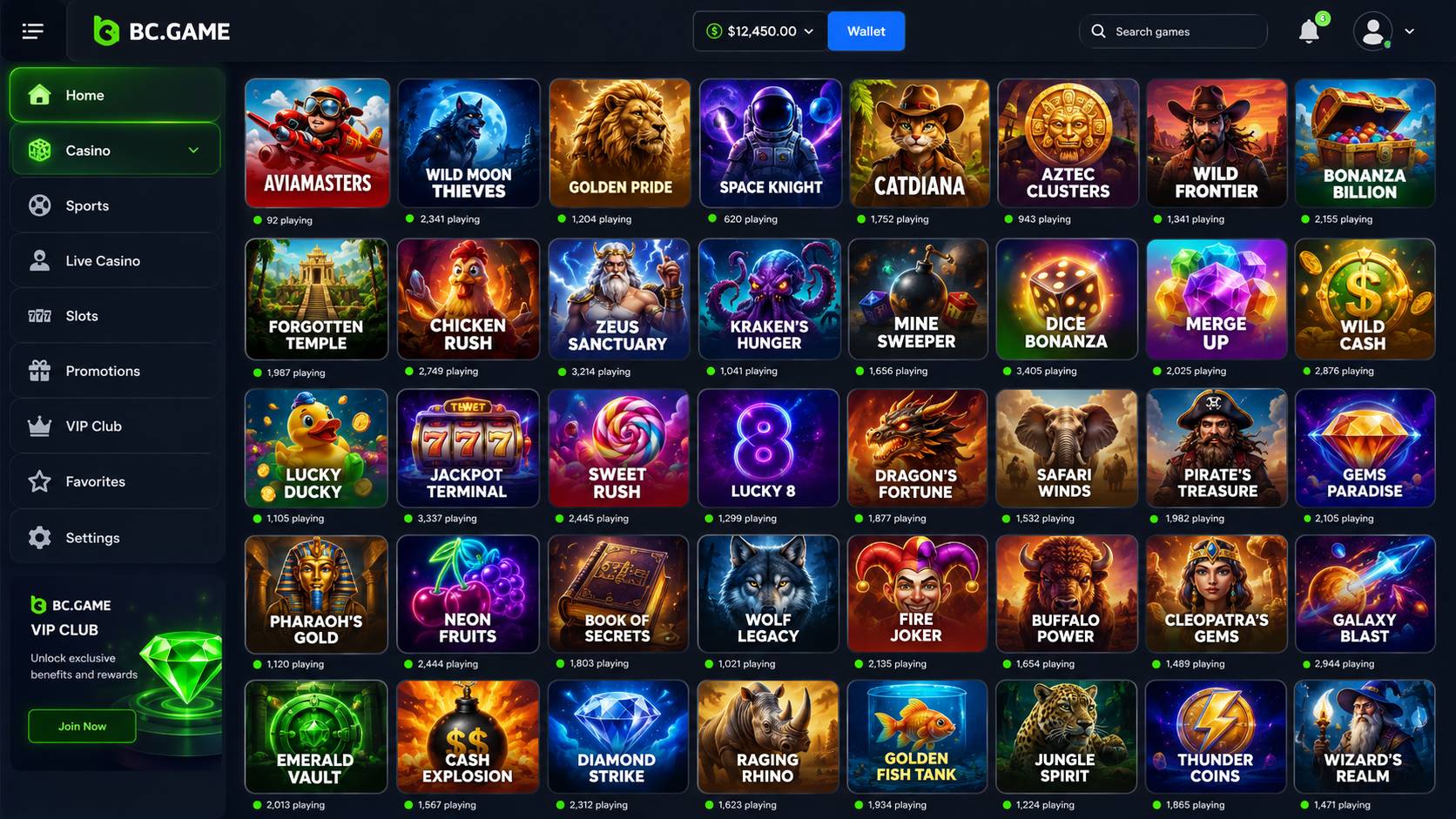 Popular BGaming Games Available on BC Game