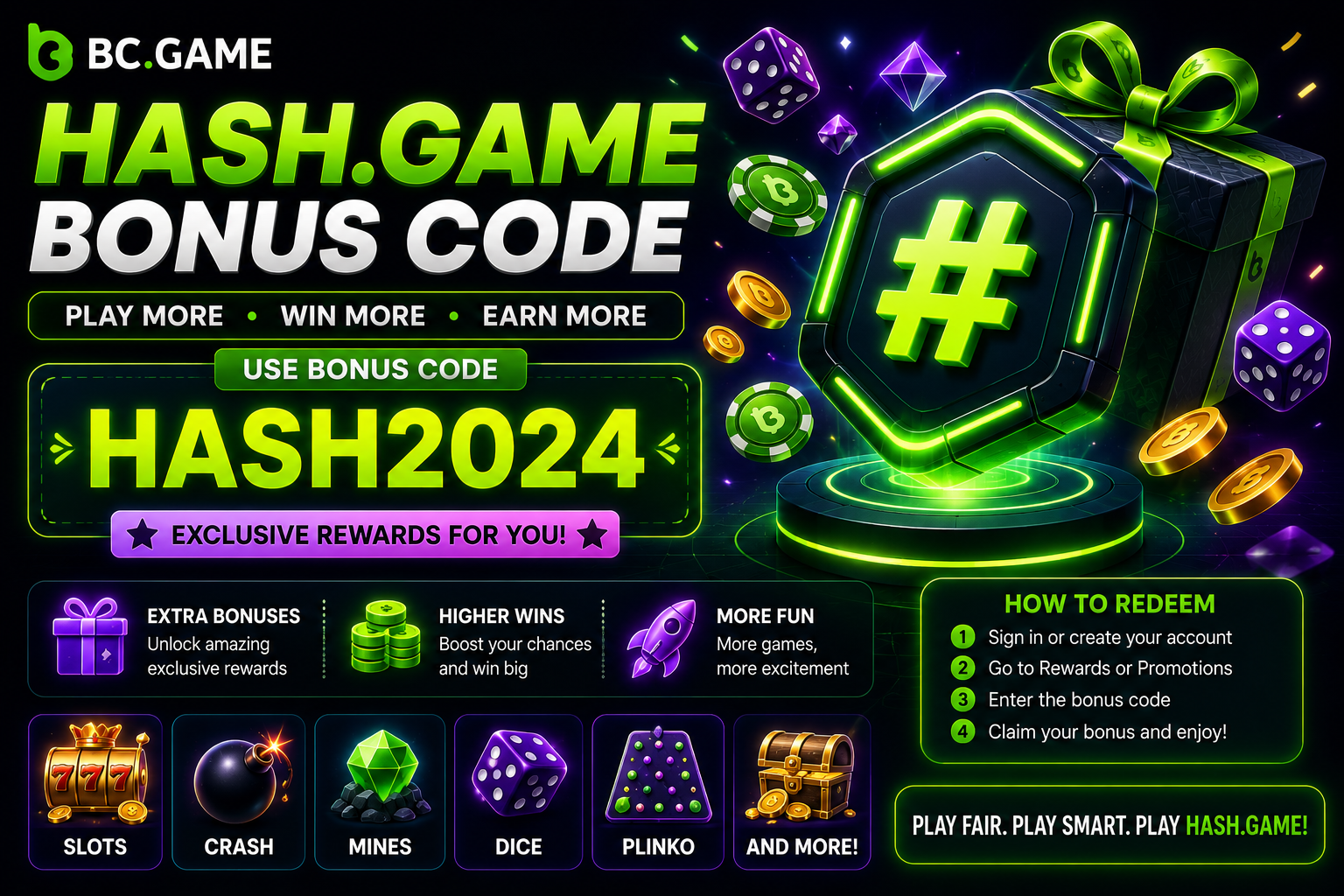Hash.Game Bonus Code